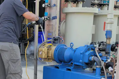 Equipment cleaning