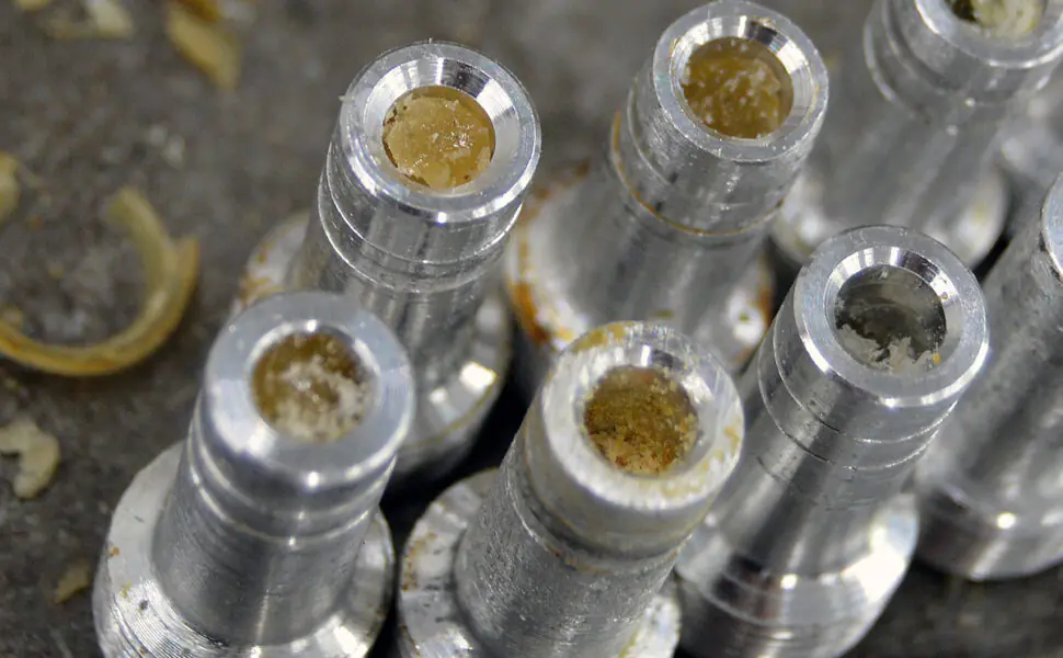Unusable golf club adapters filled with epoxy resin